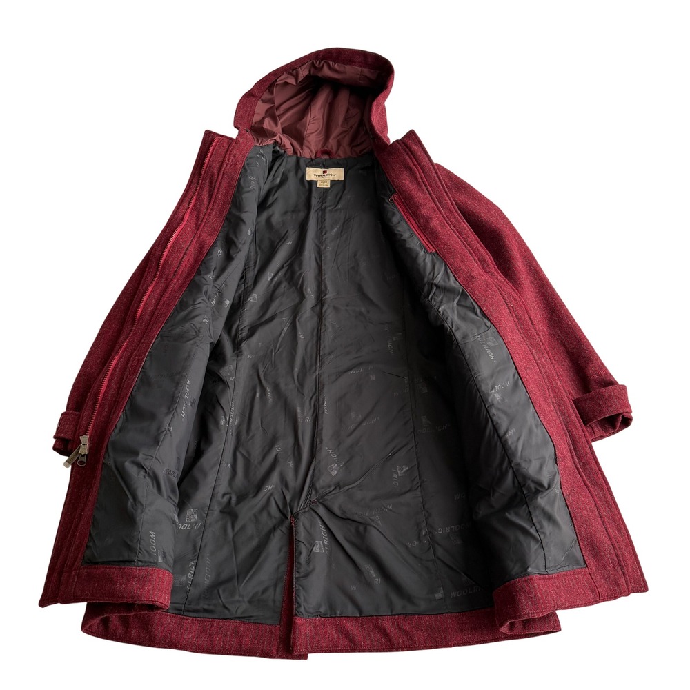 Woolrich Wool Ruby Heather Shadow Stripe Lined Ho… - image 3